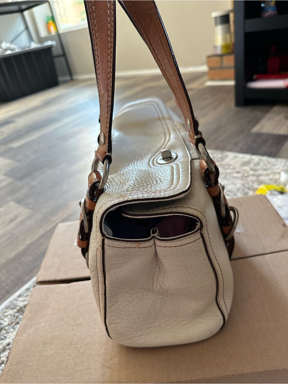 Vintage Coach Chelsea Pebbled Leather satchel bag - Picture 5 of 16